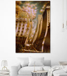 Le Caniveau des ombres fluides by Alain Cardinal on GIANT ART - gold architecture down town