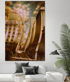 Le Caniveau des ombres fluides by Alain Cardinal on GIANT ART - gold architecture down town