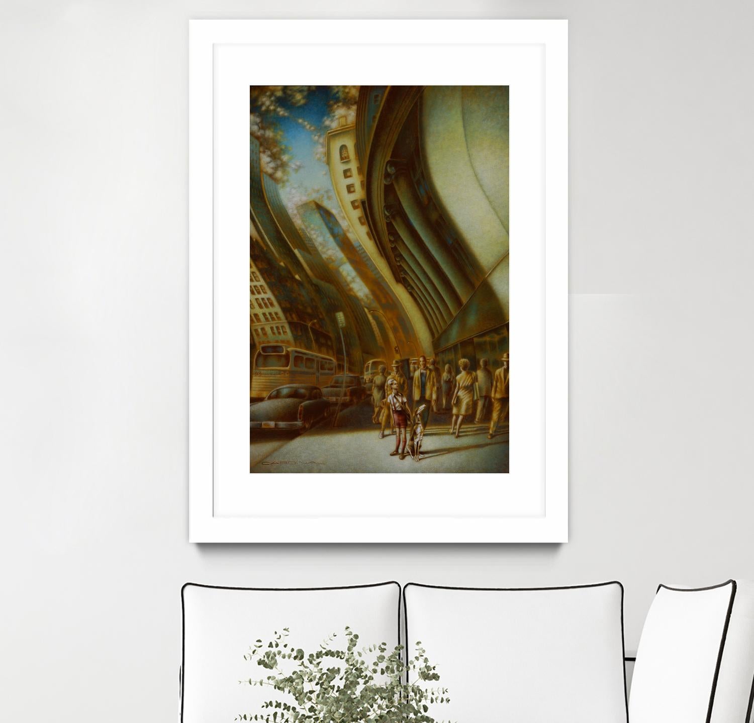 L'explorateur by Alain Cardinal on GIANT ART - beige figurative artistes du québec