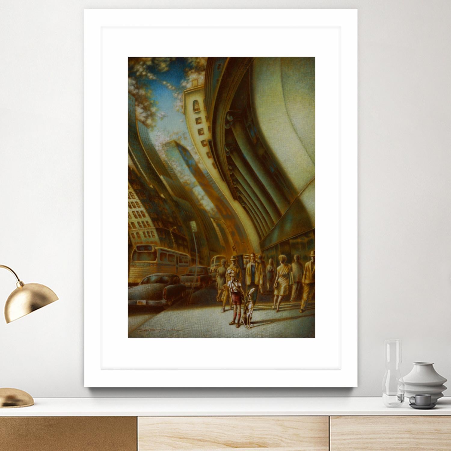 L'explorateur by Alain Cardinal on GIANT ART - beige figurative artistes du québec