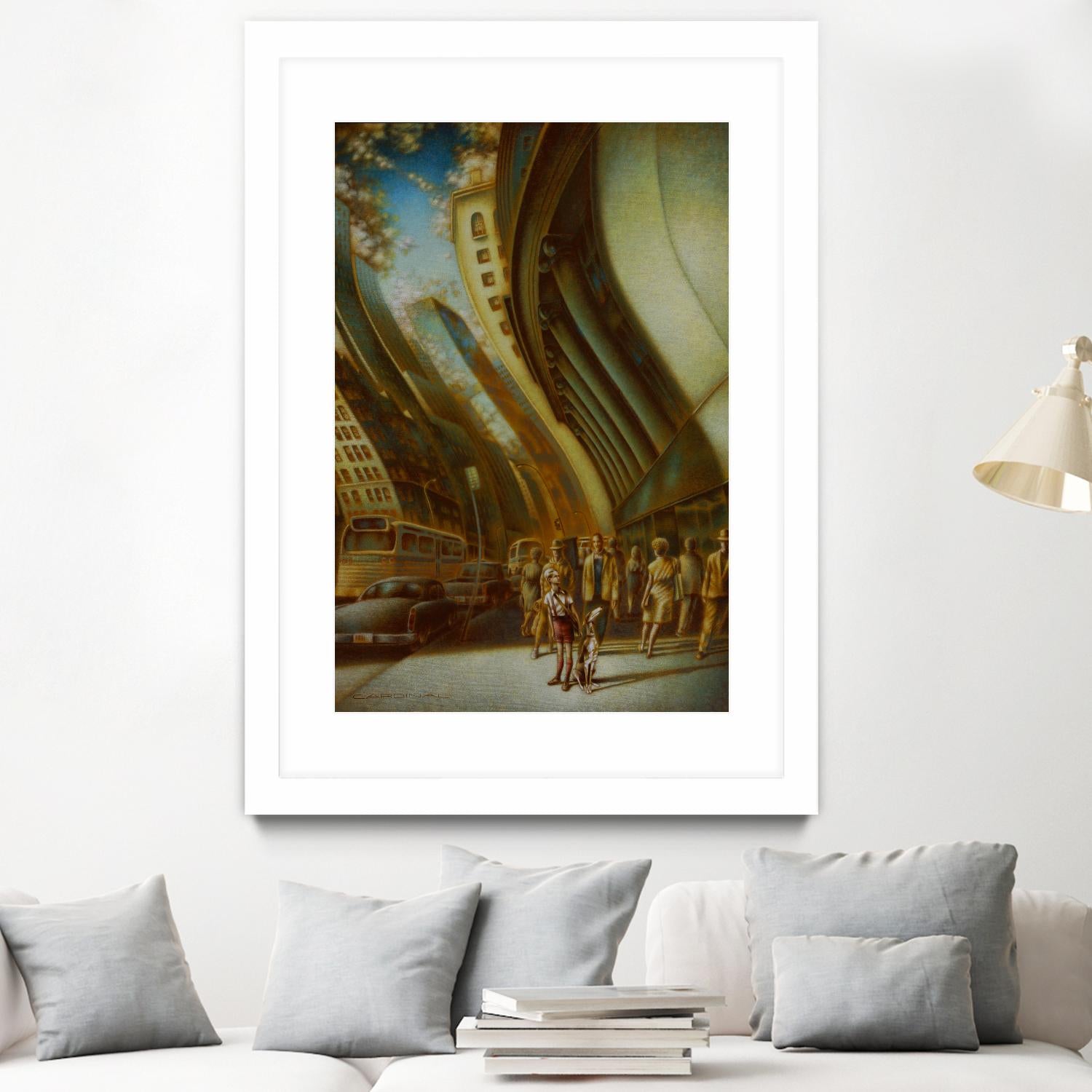 L'explorateur by Alain Cardinal on GIANT ART - beige figurative artistes du québec