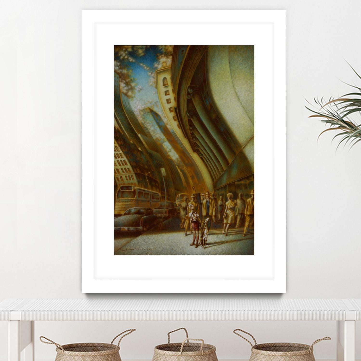 L'explorateur by Alain Cardinal on GIANT ART - beige figurative artistes du québec