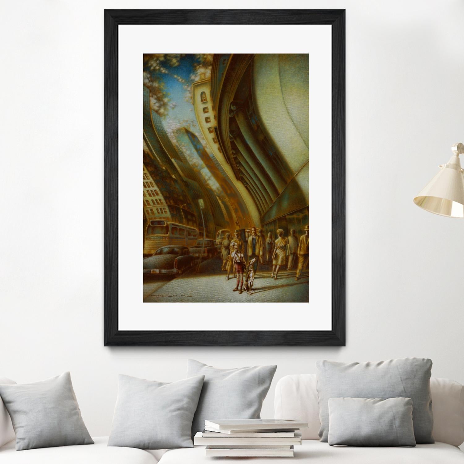 L'explorateur by Alain Cardinal on GIANT ART - beige figurative artistes du québec