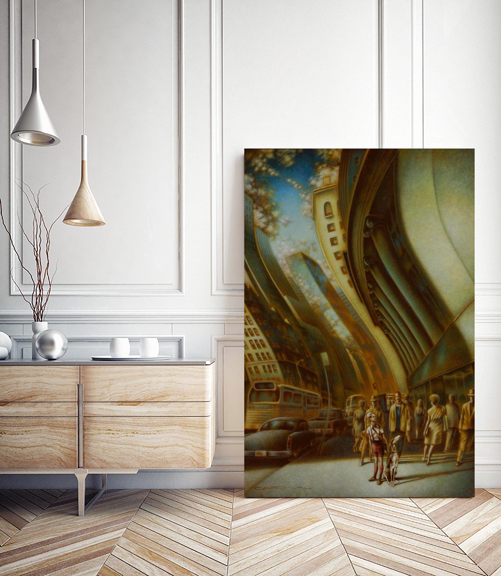 L'explorateur by Alain Cardinal on GIANT ART - beige figurative artistes du québec