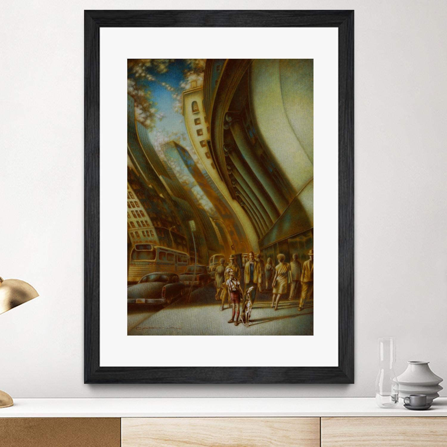 L'explorateur by Alain Cardinal on GIANT ART - beige figurative artistes du québec