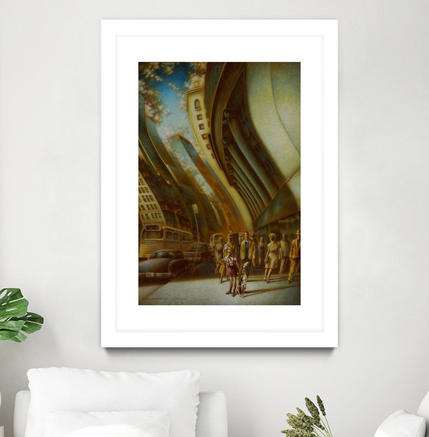 L'explorateur by Alain Cardinal on GIANT ART - beige figurative artistes du québec