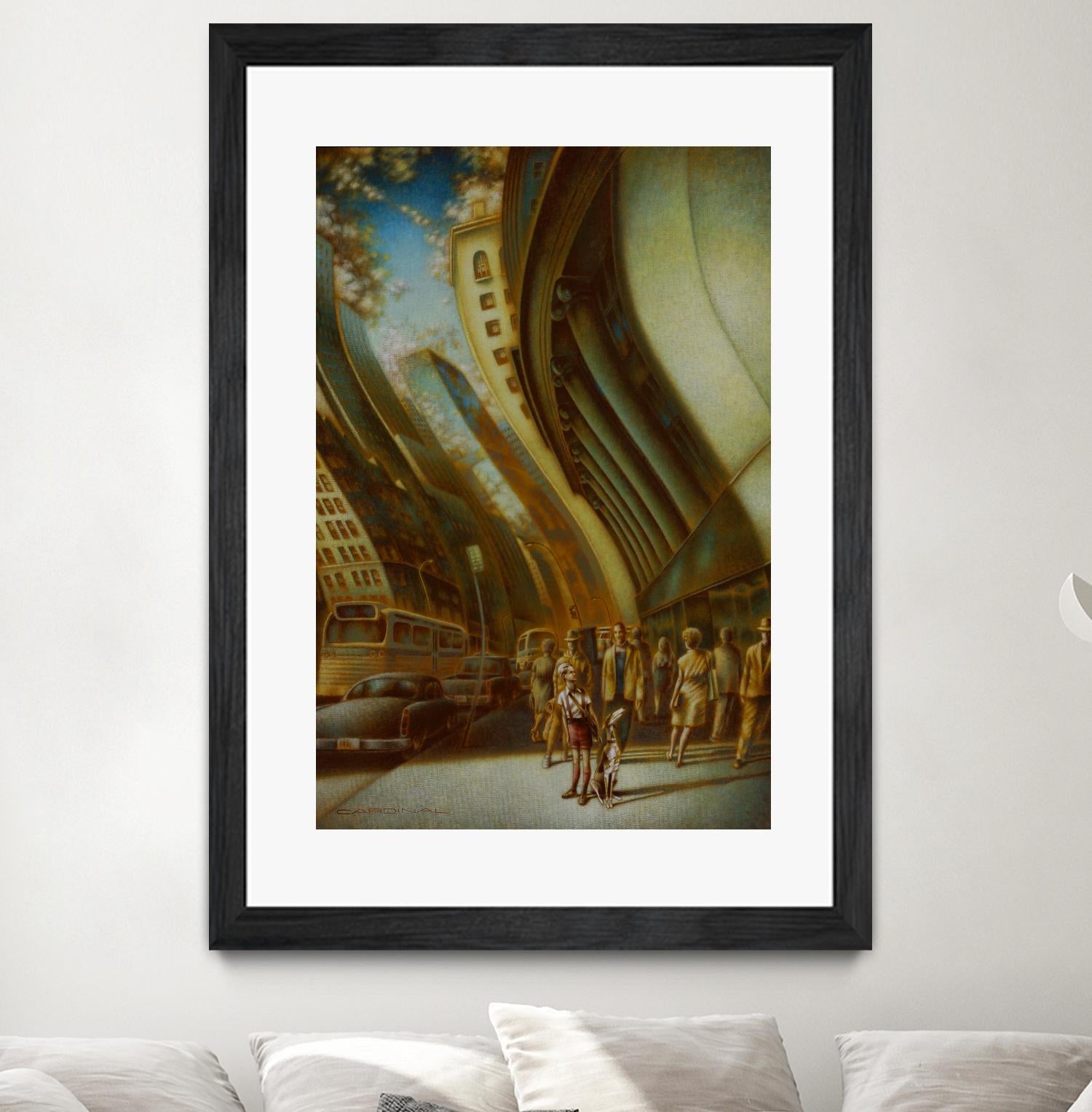 L'explorateur by Alain Cardinal on GIANT ART - beige figurative artistes du québec