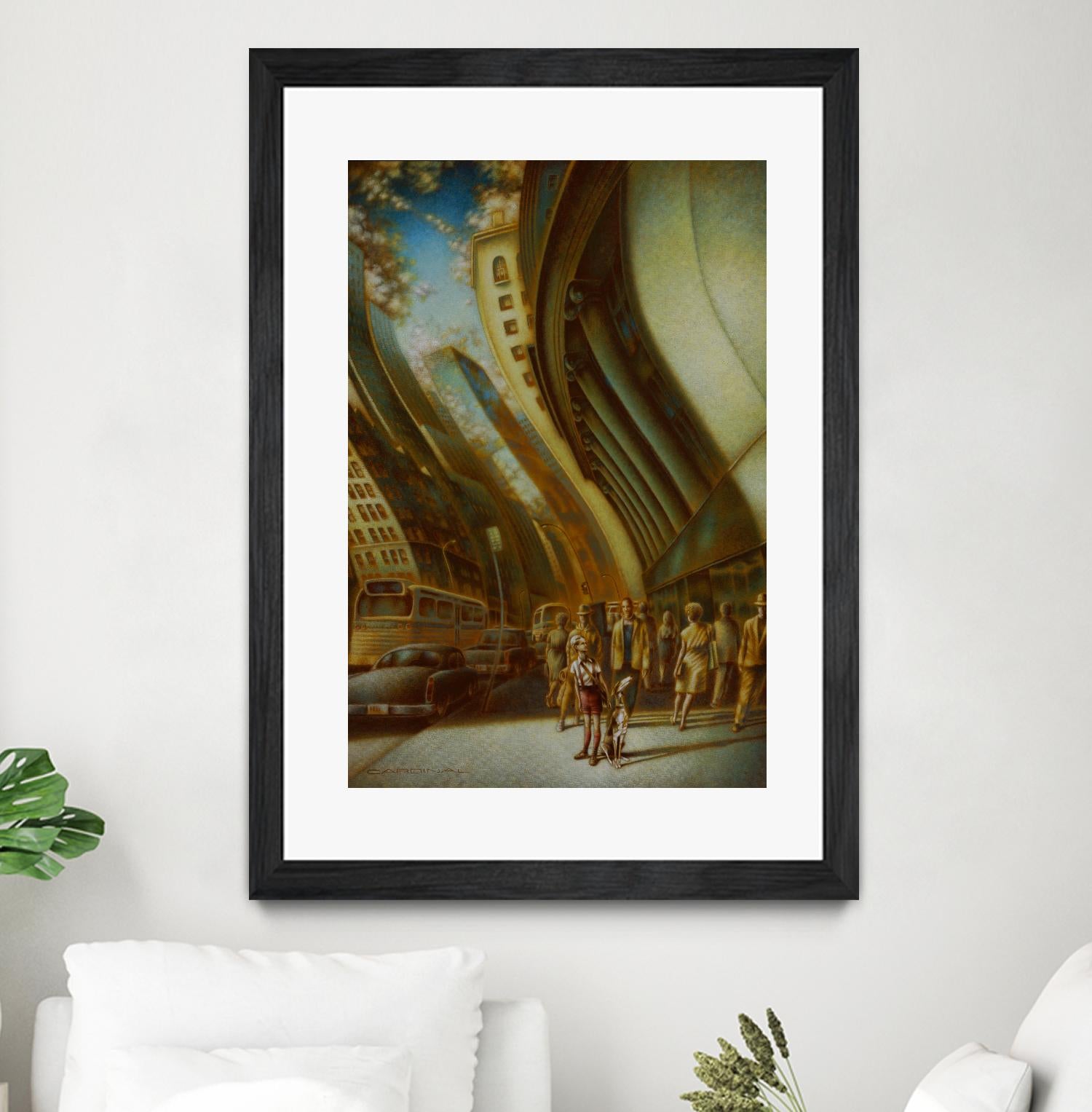 L'explorateur by Alain Cardinal on GIANT ART - beige figurative artistes du québec