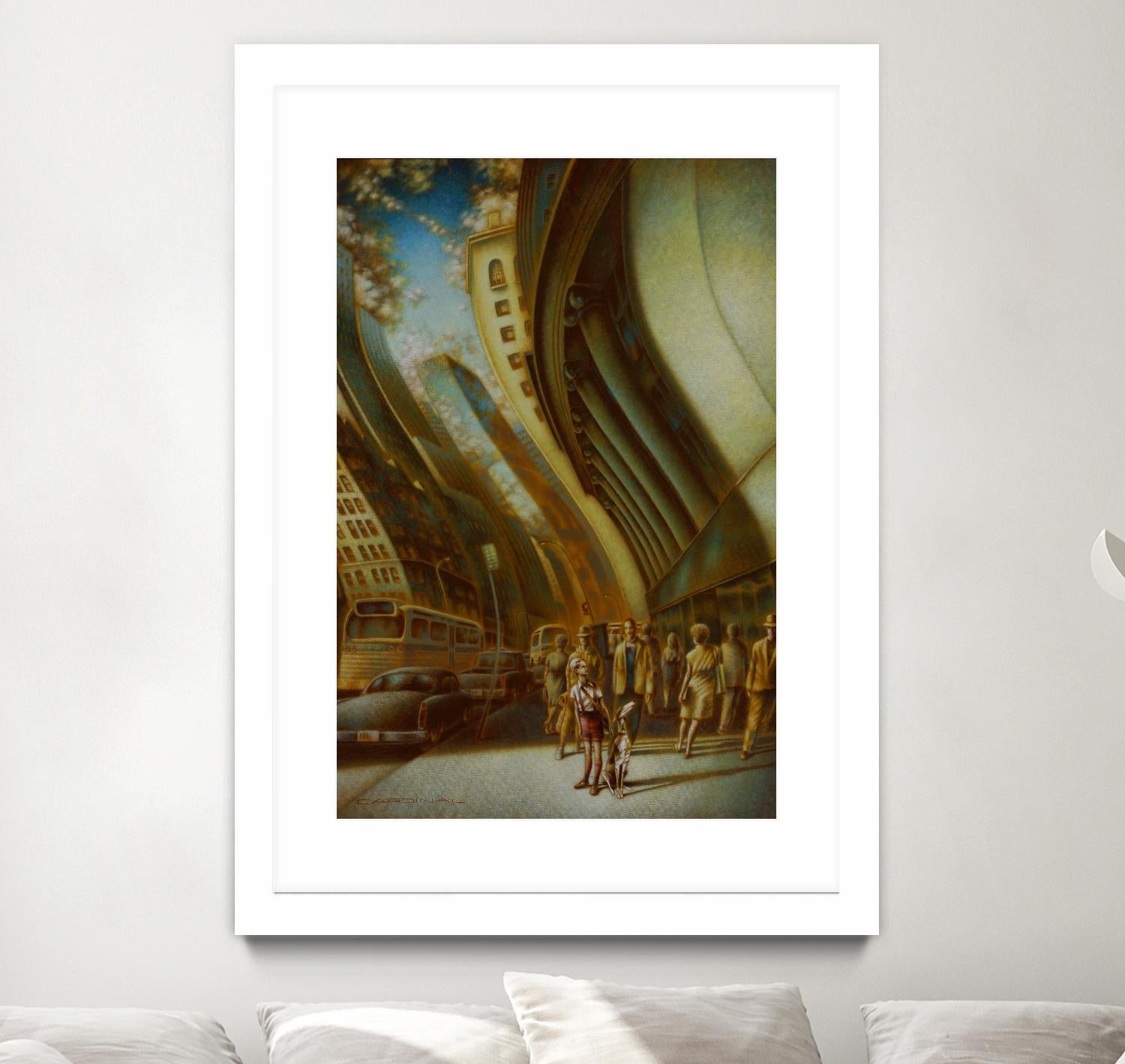 L'explorateur by Alain Cardinal on GIANT ART - beige figurative artistes du québec