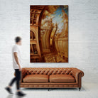 Les ondes seismiques by Alain Cardinal on GIANT ART - gold architecture gratte ciel