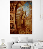 Les ondes seismiques by Alain Cardinal on GIANT ART - gold architecture gratte ciel