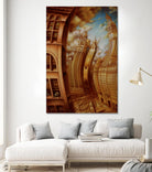 Les ondes seismiques by Alain Cardinal on GIANT ART - gold architecture gratte ciel