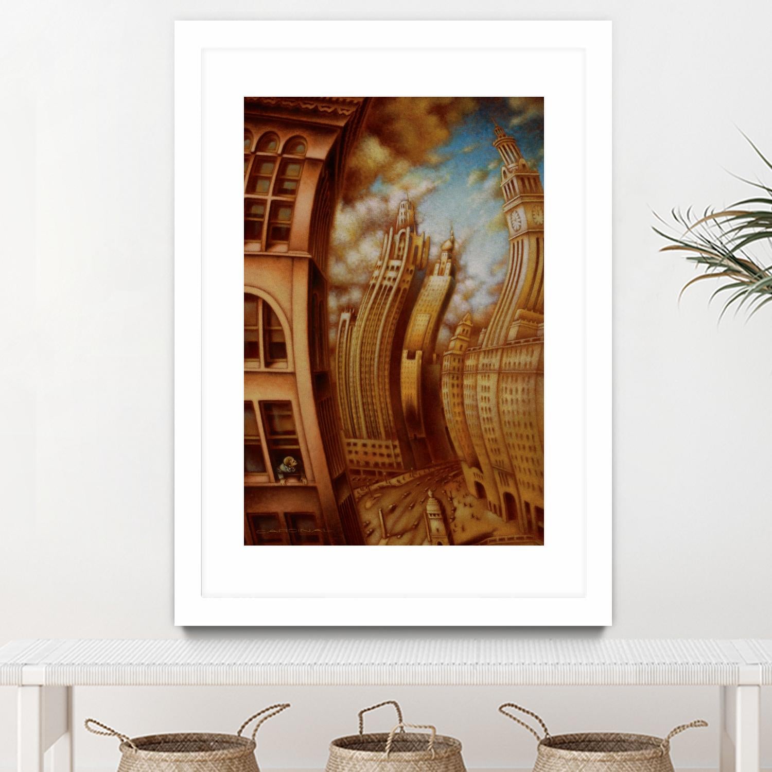 Les ondes seismiques by Alain Cardinal on GIANT ART - gold architecture gratte ciel