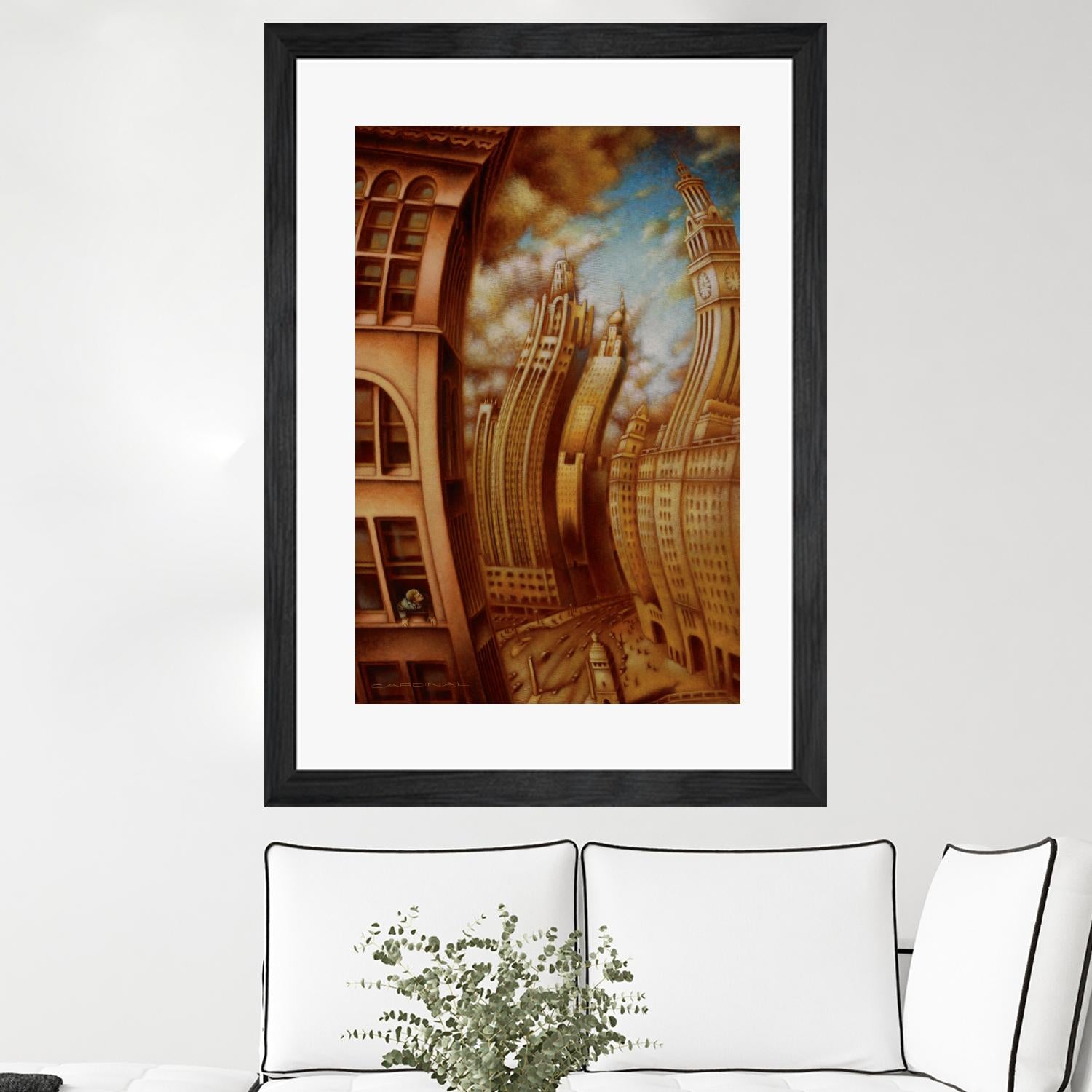 Les ondes seismiques by Alain Cardinal on GIANT ART - gold architecture gratte ciel