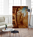 Les ondes seismiques by Alain Cardinal on GIANT ART - gold architecture gratte ciel