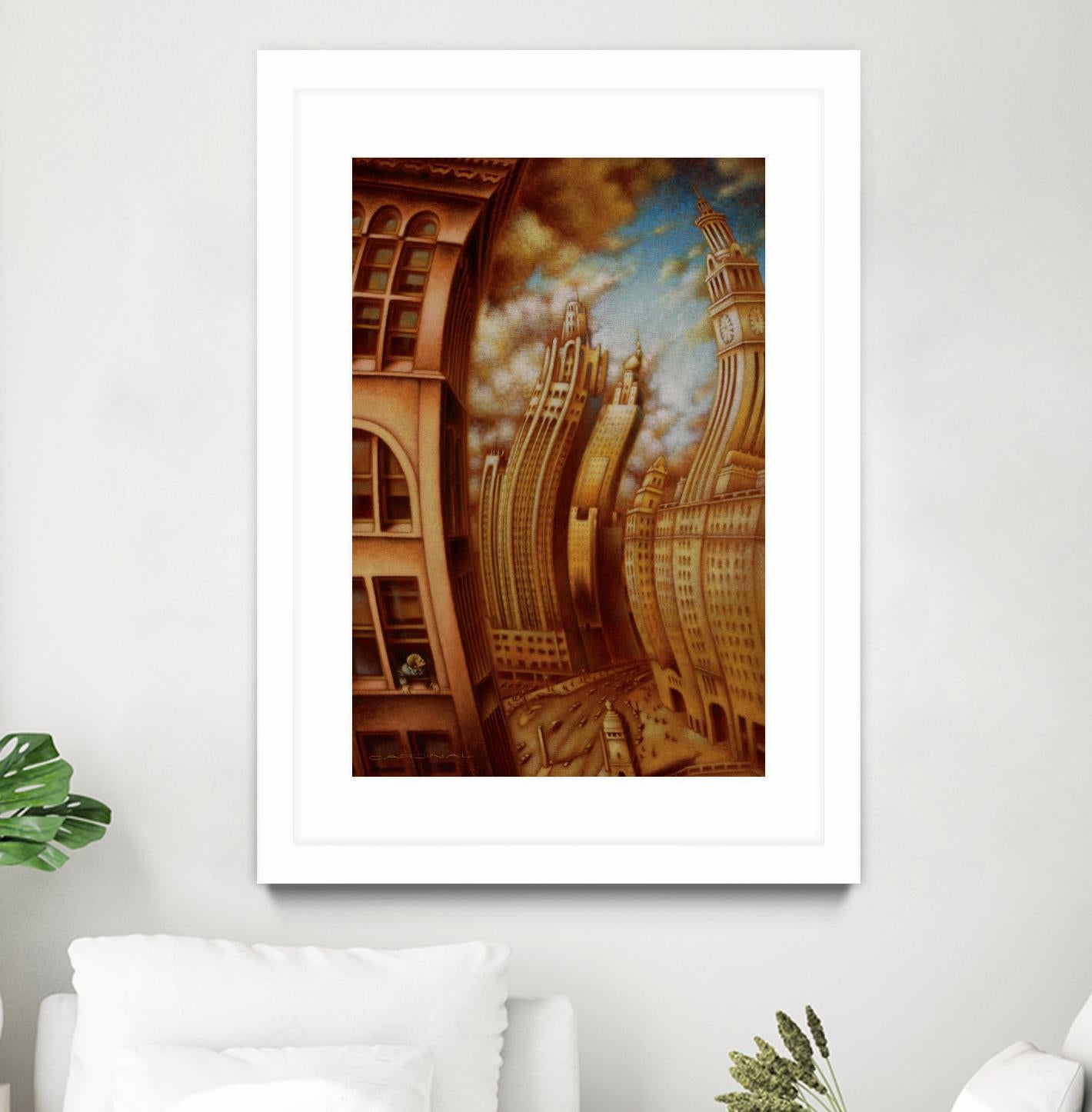 Les ondes seismiques by Alain Cardinal on GIANT ART - gold architecture gratte ciel