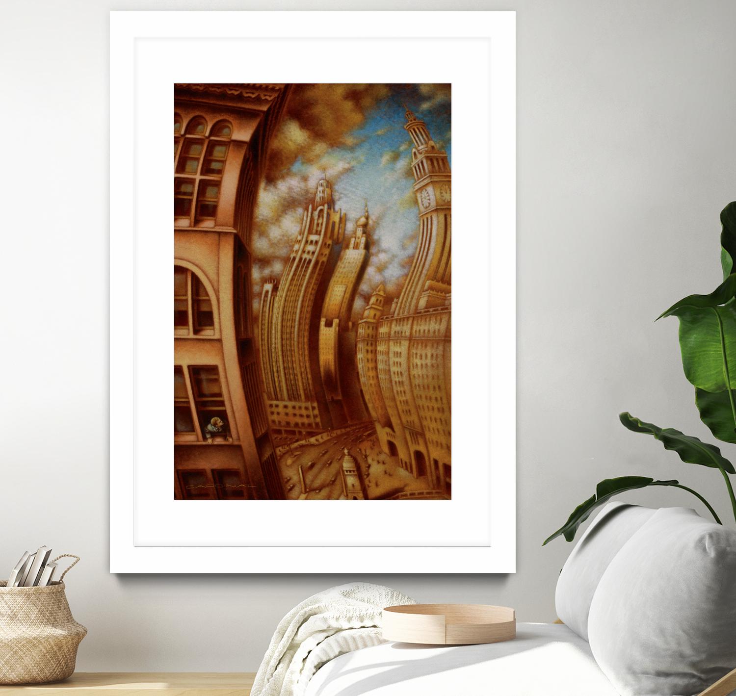 Les ondes seismiques by Alain Cardinal on GIANT ART - gold architecture gratte ciel