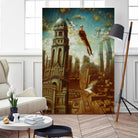 Verticale relative by Alain Cardinal on GIANT ART - gold whimsical mouettes