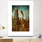 Verticale relative by Alain Cardinal on GIANT ART - gold whimsical mouettes