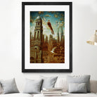 Verticale relative by Alain Cardinal on GIANT ART - gold whimsical mouettes