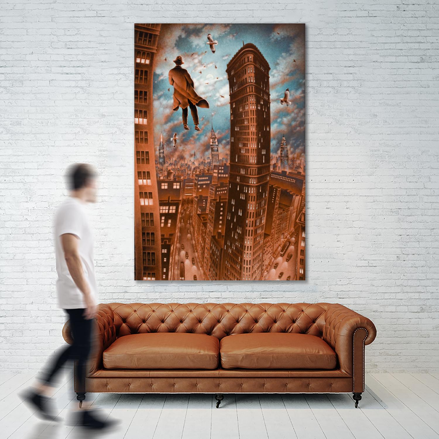 Empire d'argile by Alain Cardinal on GIANT ART - beige whimsical la nuit