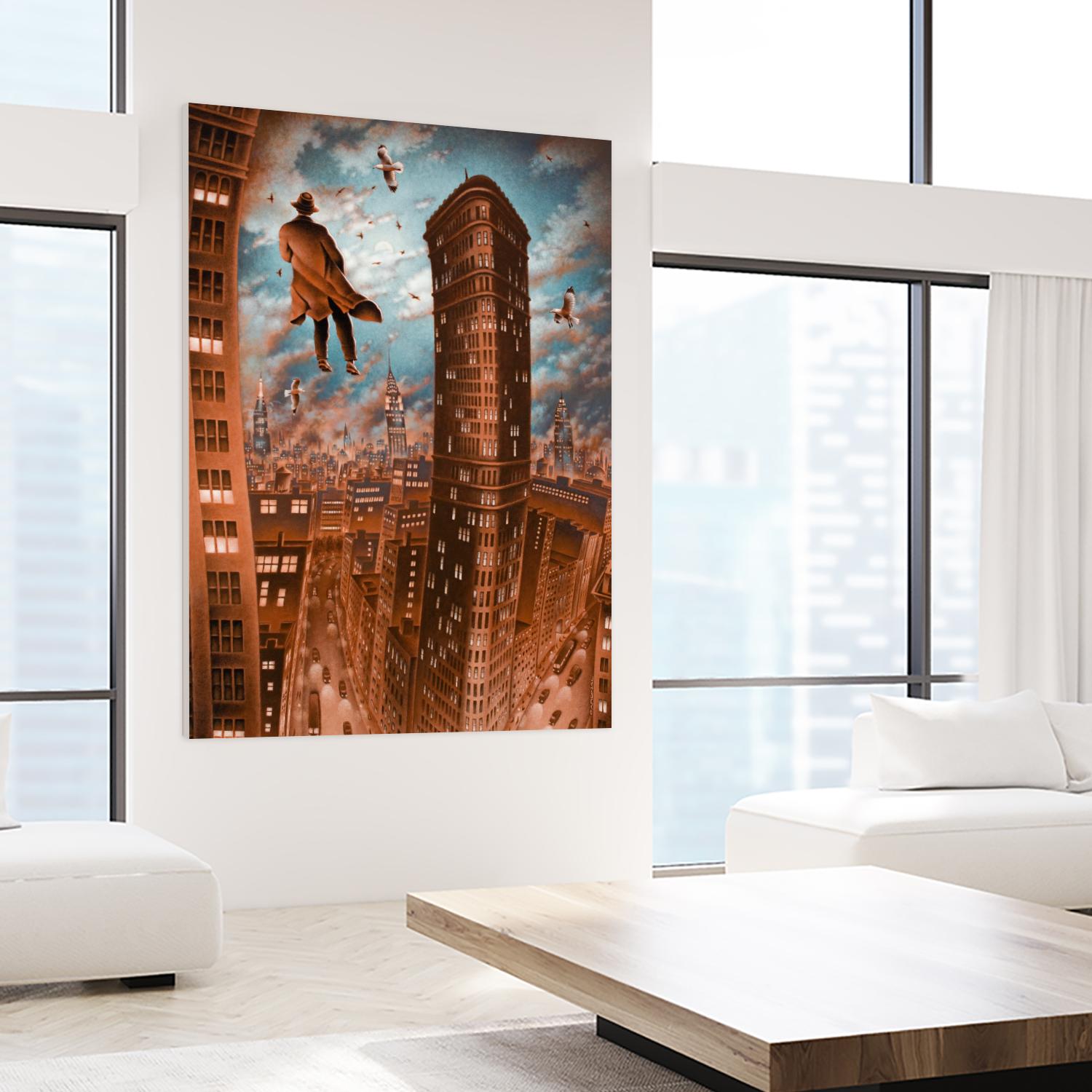 Empire d'argile by Alain Cardinal on GIANT ART - beige whimsical la nuit