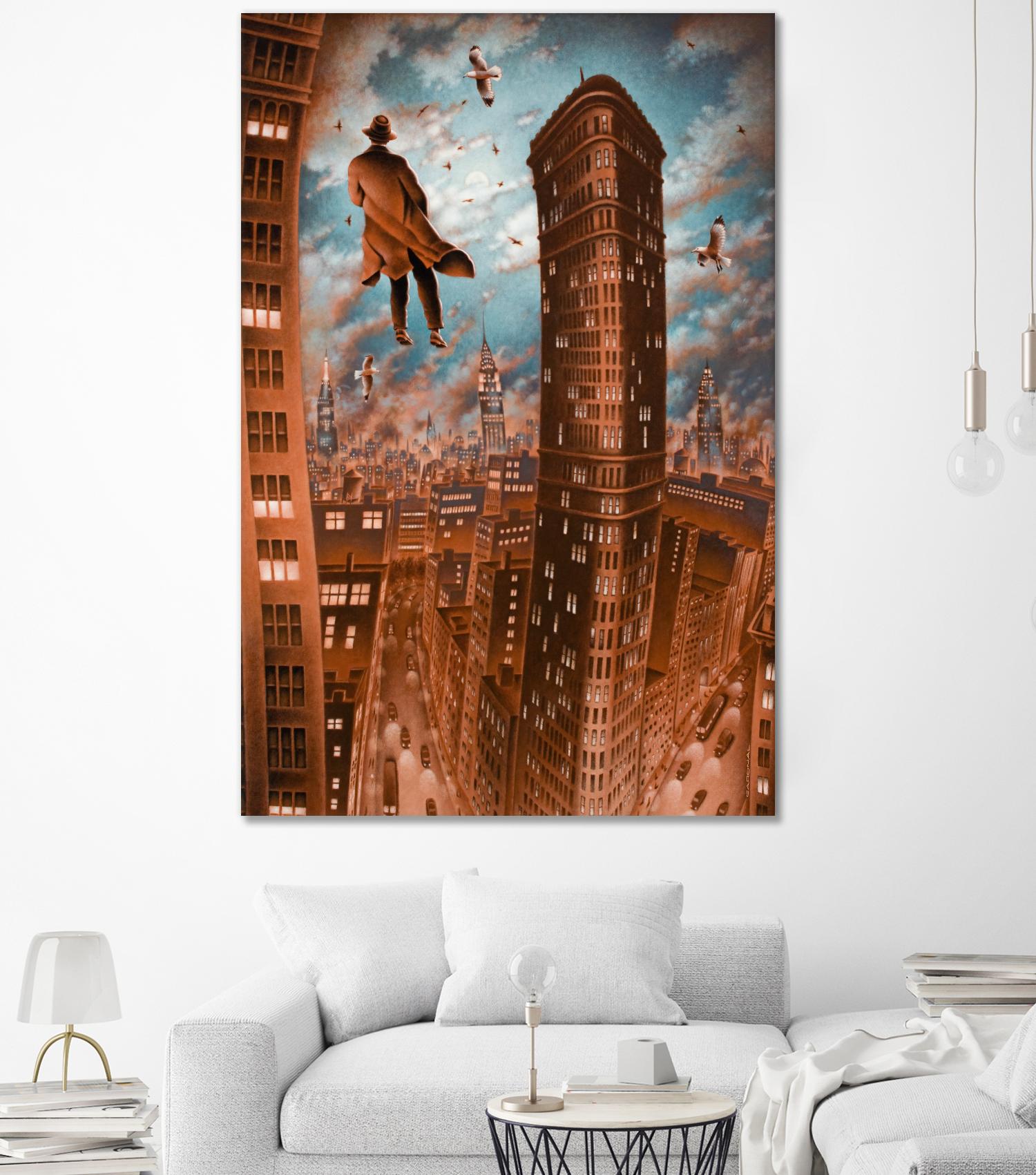 Empire d'argile by Alain Cardinal on GIANT ART - beige whimsical la nuit