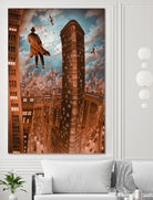 Empire d'argile by Alain Cardinal on GIANT ART - beige whimsical la nuit