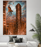Empire d'argile by Alain Cardinal on GIANT ART - beige whimsical la nuit