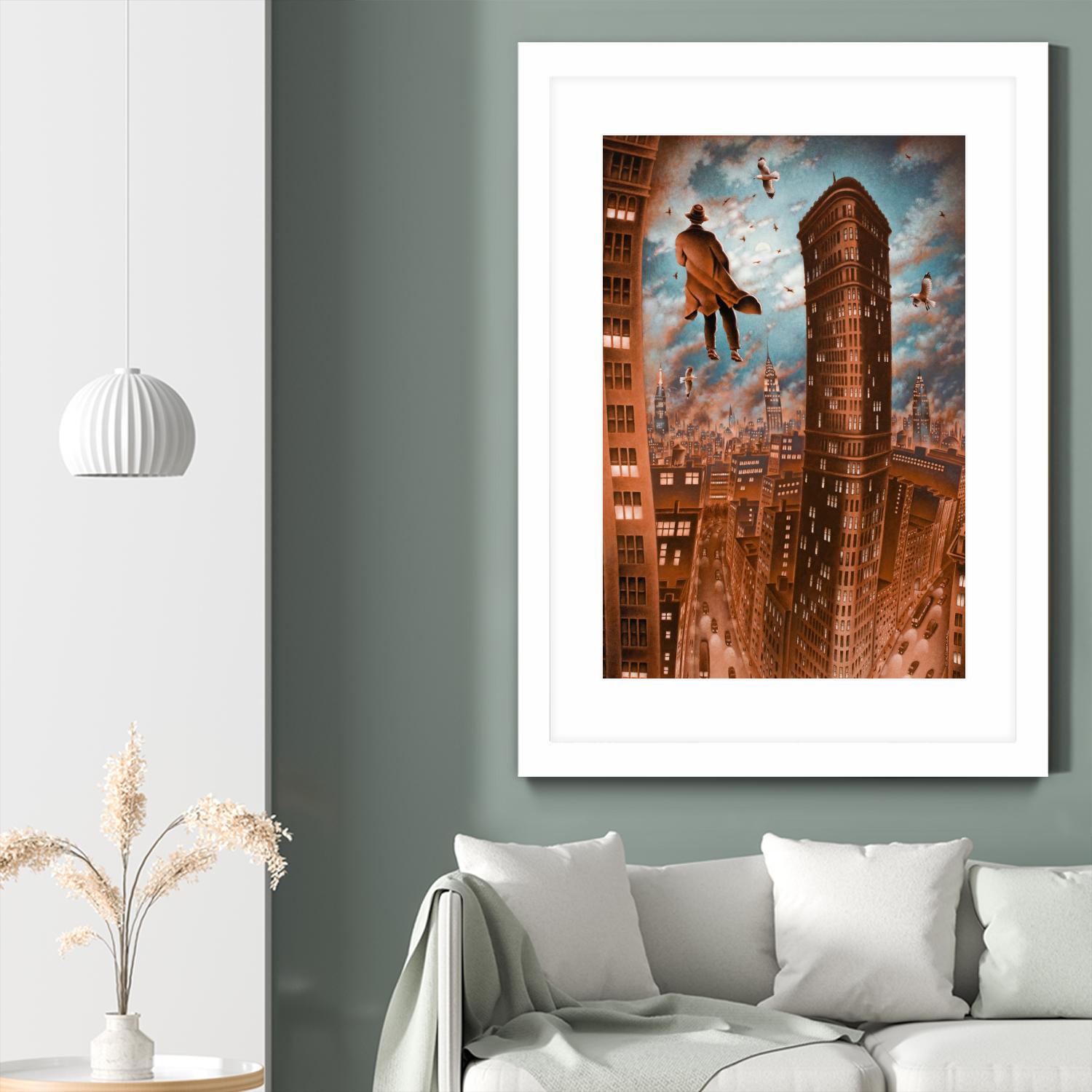 Empire d'argile by Alain Cardinal on GIANT ART - beige whimsical la nuit