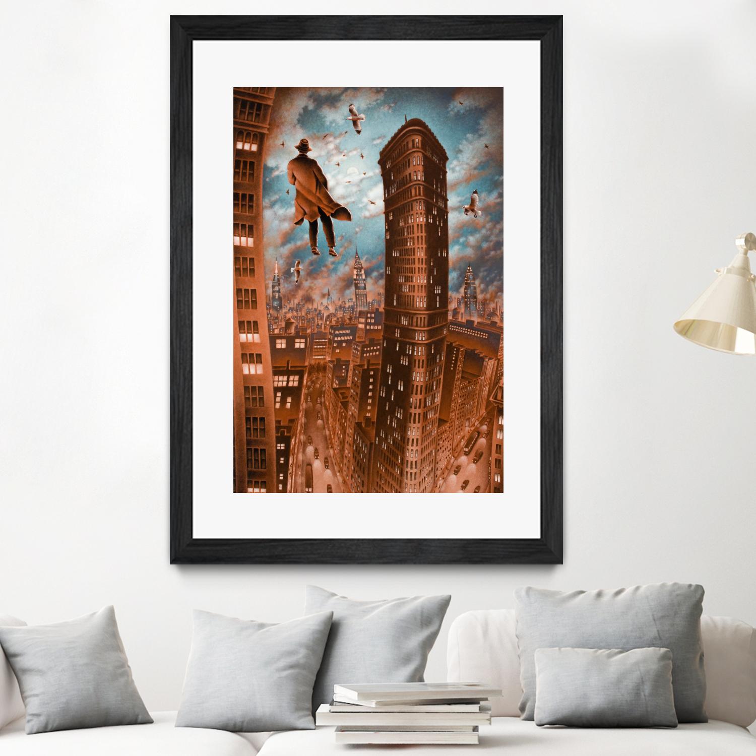 Empire d'argile by Alain Cardinal on GIANT ART - beige whimsical la nuit