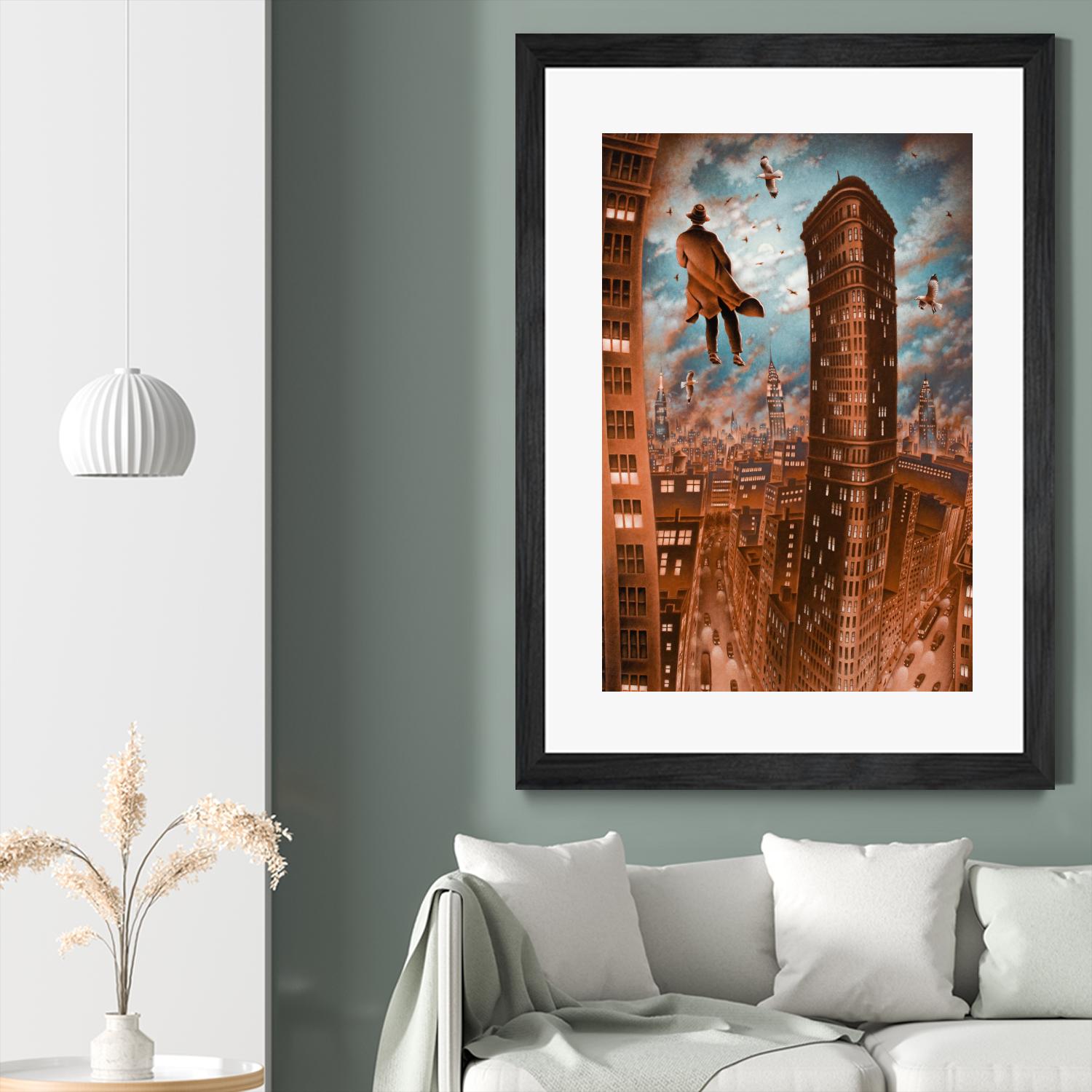 Empire d'argile by Alain Cardinal on GIANT ART - beige whimsical la nuit