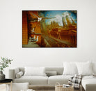 La nouvelle  Samarkand by Alain Cardinal on GIANT ART - gold animal mouettes