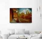 La nouvelle  Samarkand by Alain Cardinal on GIANT ART - gold animal mouettes