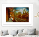 La nouvelle  Samarkand by Alain Cardinal on GIANT ART - gold animal mouettes