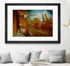 La nouvelle  Samarkand by Alain Cardinal on GIANT ART - gold animal mouettes