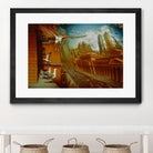 La nouvelle  Samarkand by Alain Cardinal on GIANT ART - gold animal mouettes