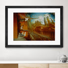 La nouvelle  Samarkand by Alain Cardinal on GIANT ART - gold animal mouettes