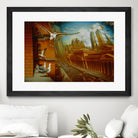 La nouvelle  Samarkand by Alain Cardinal on GIANT ART - gold animal mouettes