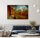 La nouvelle  Samarkand by Alain Cardinal on GIANT ART - gold animal mouettes