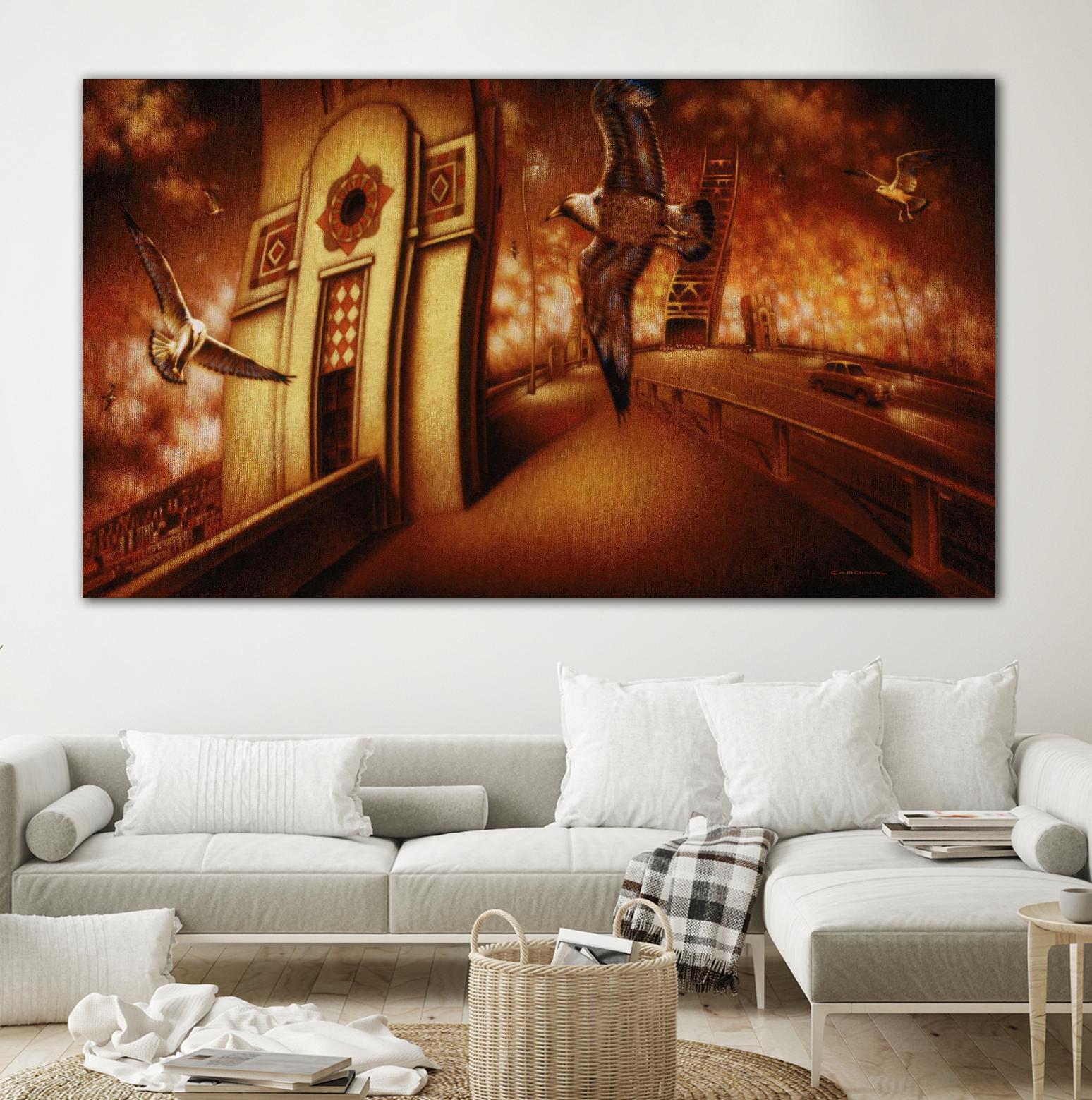 Via Andalucia 2 by Alain Cardinal on GIANT ART - red animal mouettes