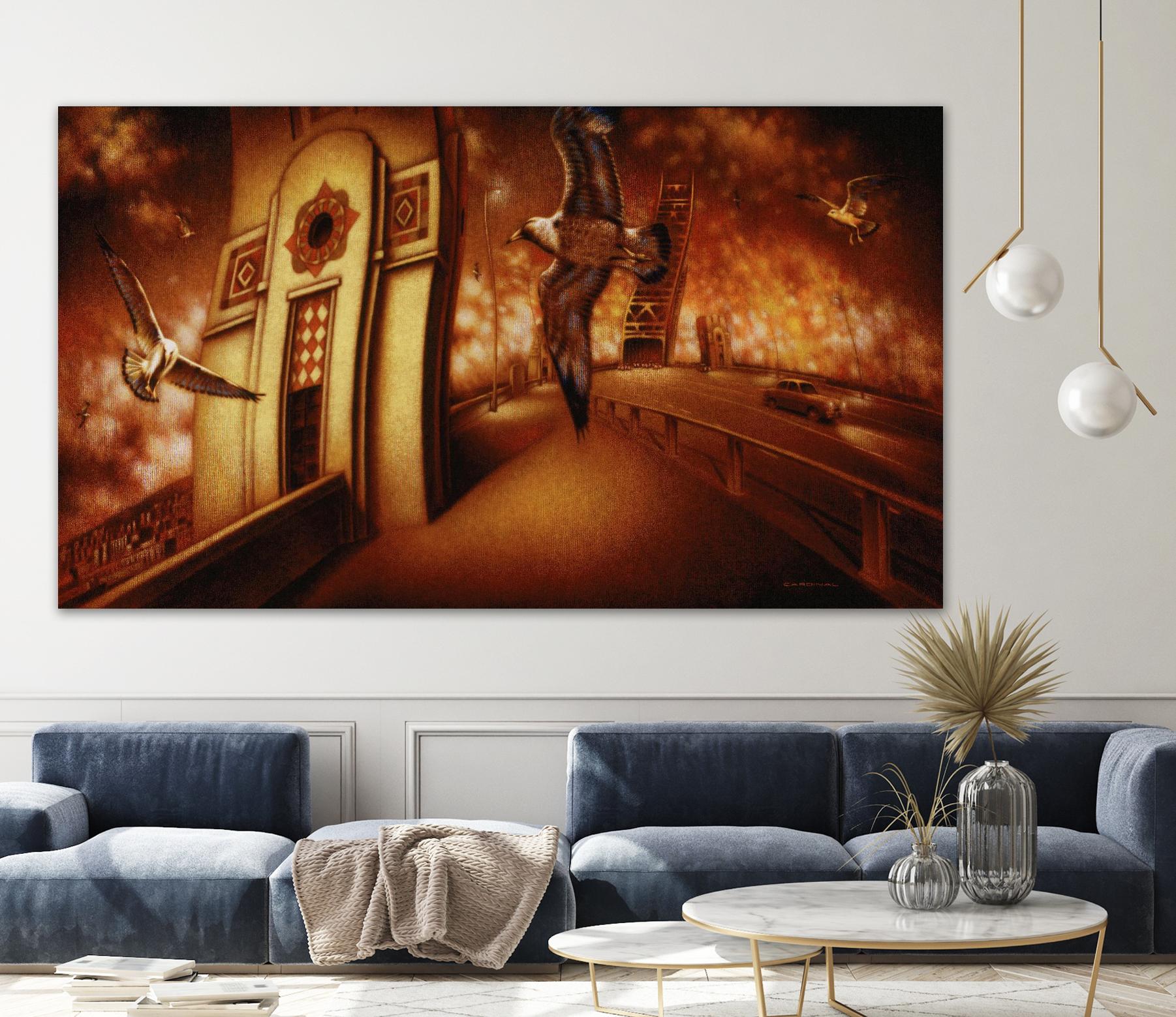 Via Andalucia 2 by Alain Cardinal on GIANT ART - red animal mouettes