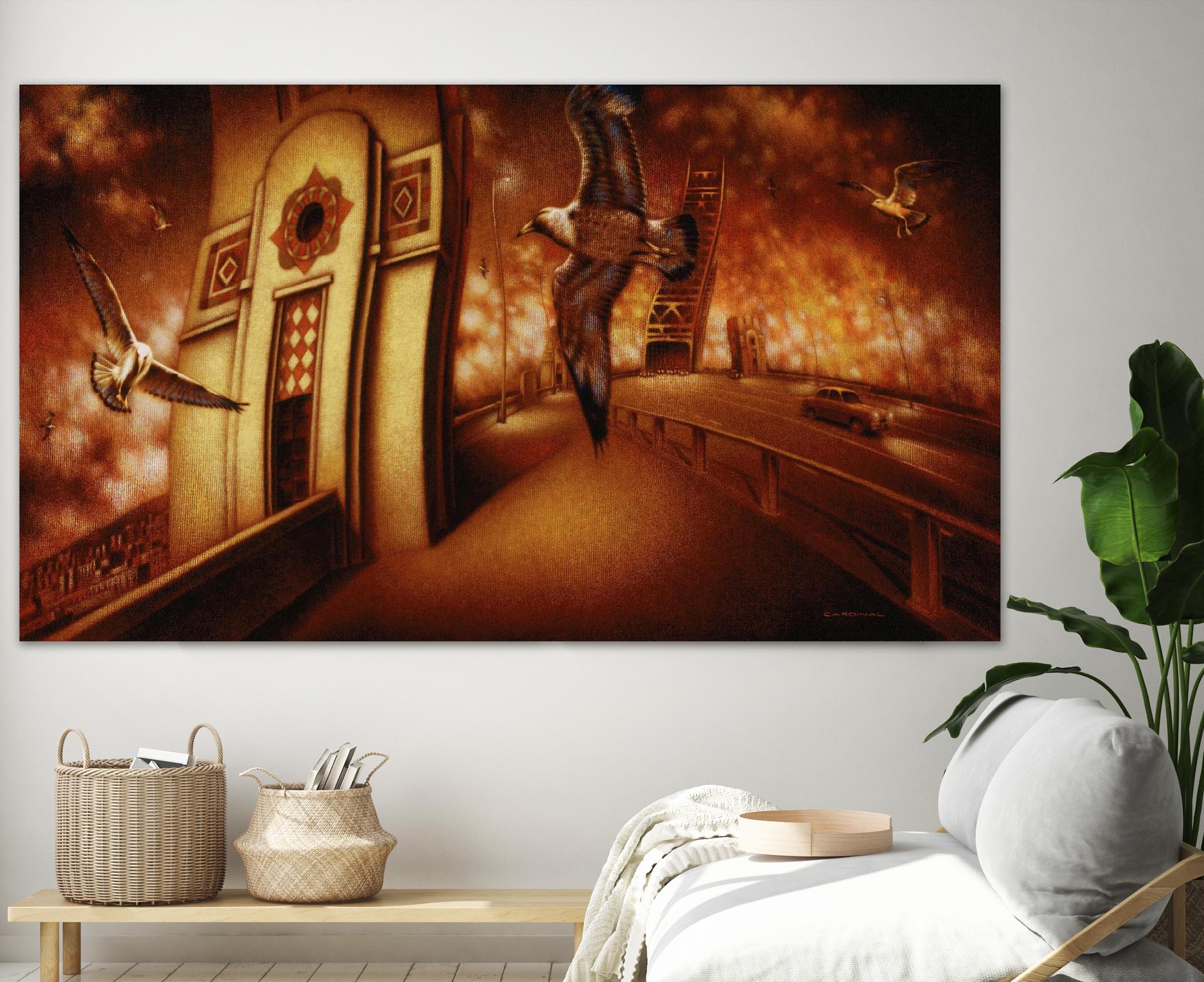 Via Andalucia 2 by Alain Cardinal on GIANT ART - red animal mouettes