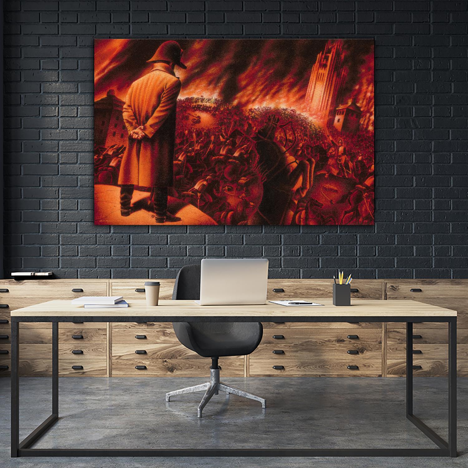 Ira Imperatoris by Alain Cardinal on GIANT ART - red figurative napoleon