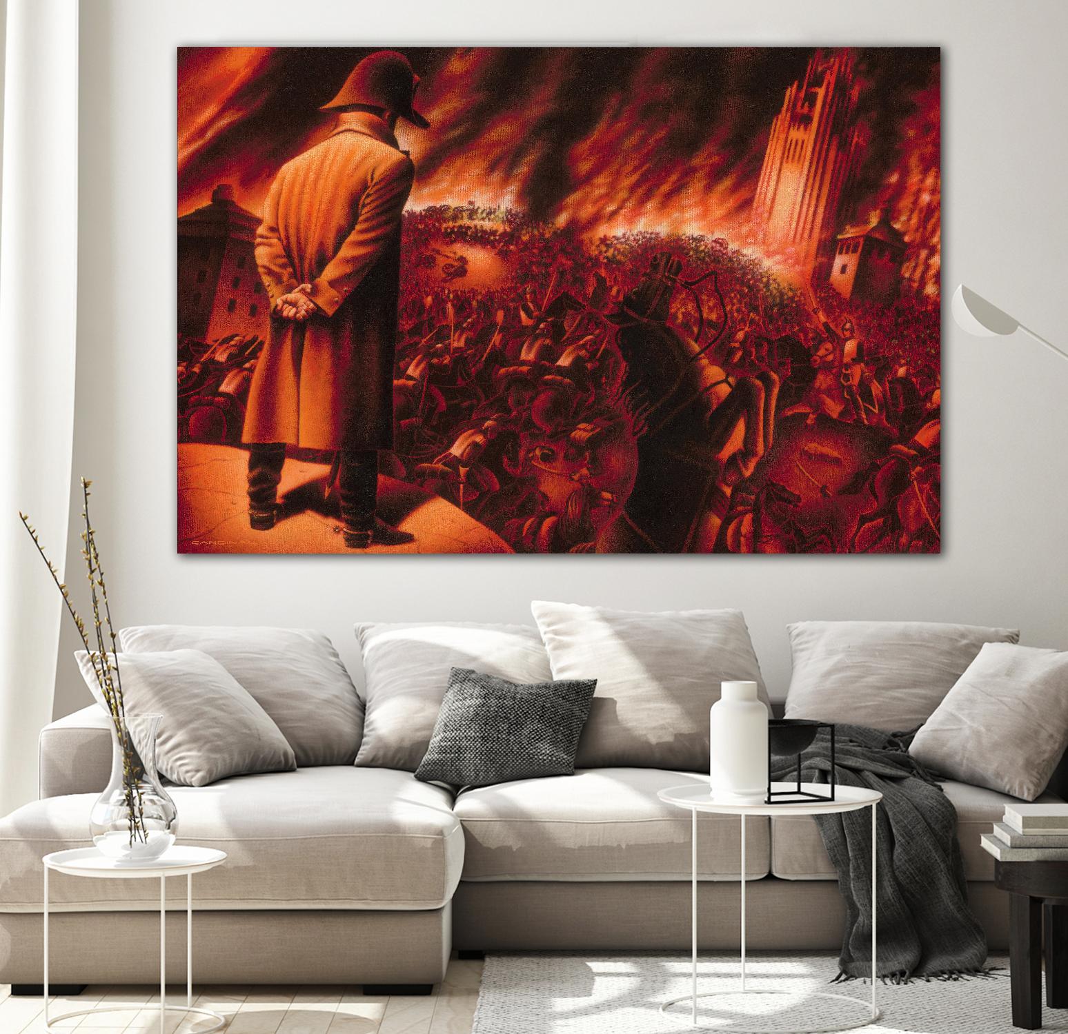Ira Imperatoris by Alain Cardinal on GIANT ART - red figurative napoleon