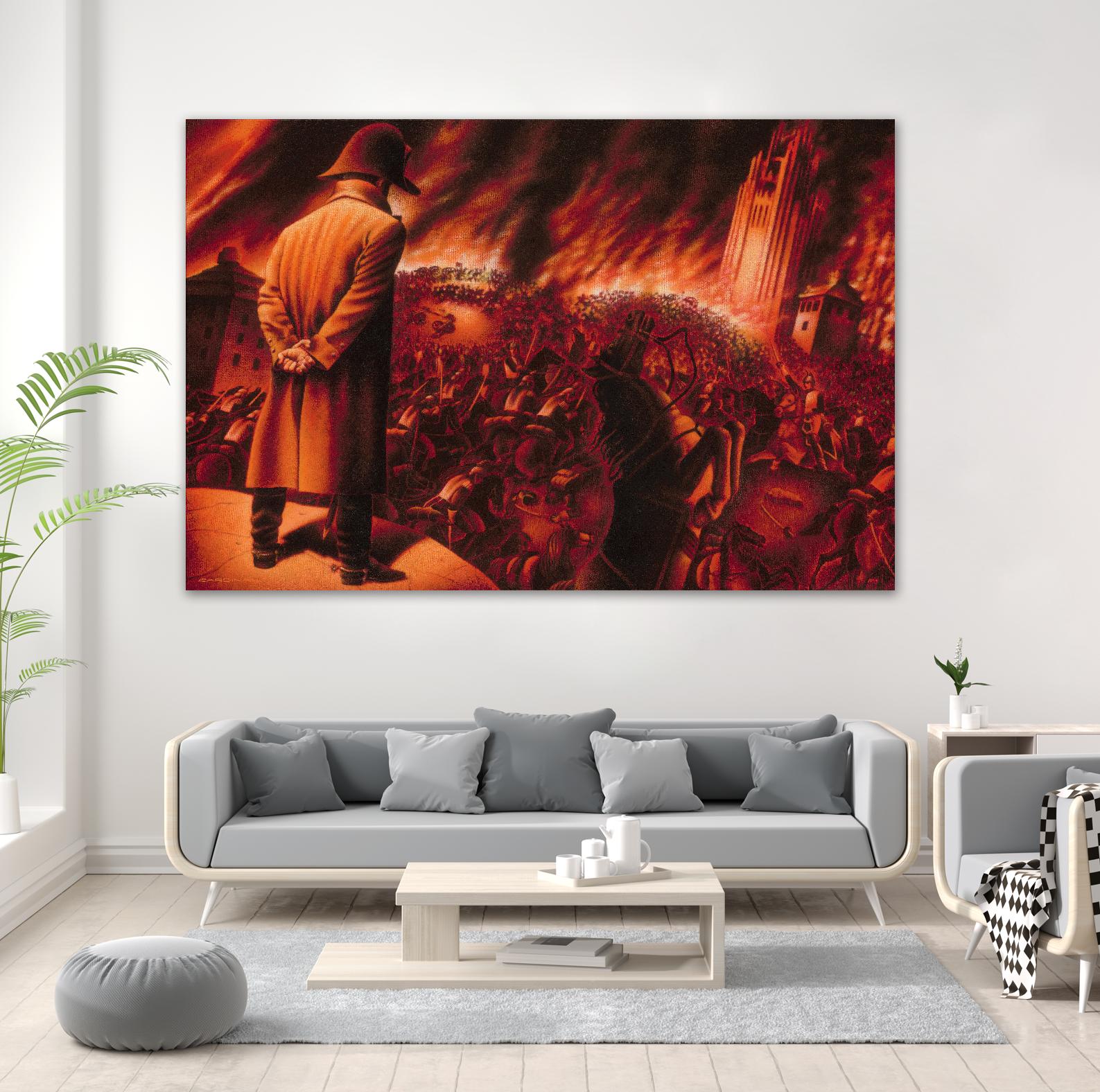Ira Imperatoris by Alain Cardinal on GIANT ART - red figurative napoleon