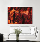 Ira Imperatoris by Alain Cardinal on GIANT ART - red figurative napoleon