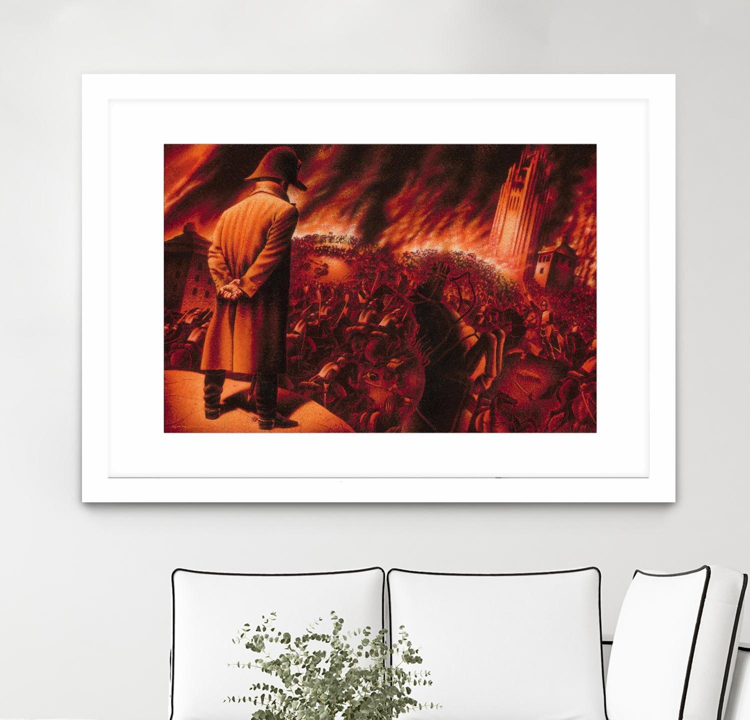 Ira Imperatoris by Alain Cardinal on GIANT ART - red figurative napoleon