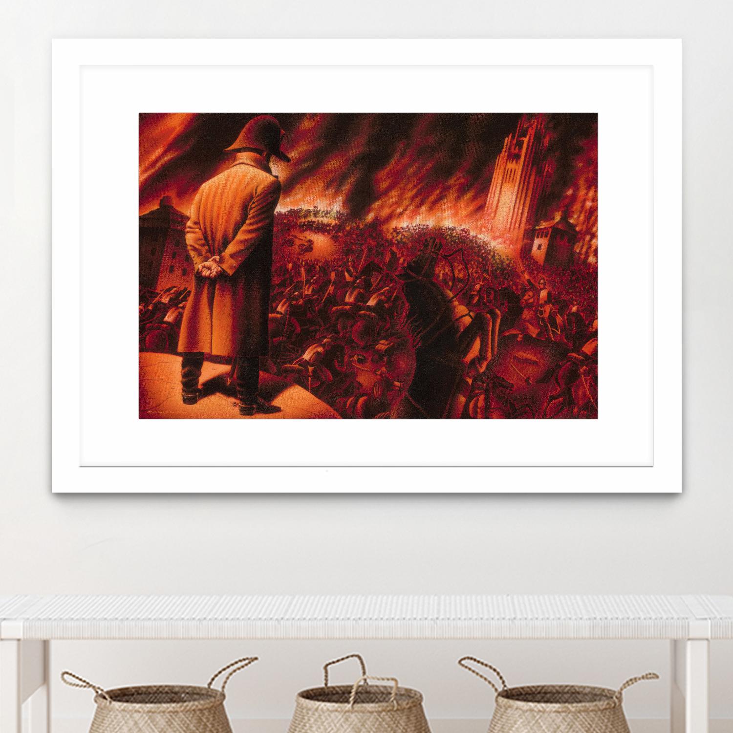 Ira Imperatoris by Alain Cardinal on GIANT ART - red figurative napoleon