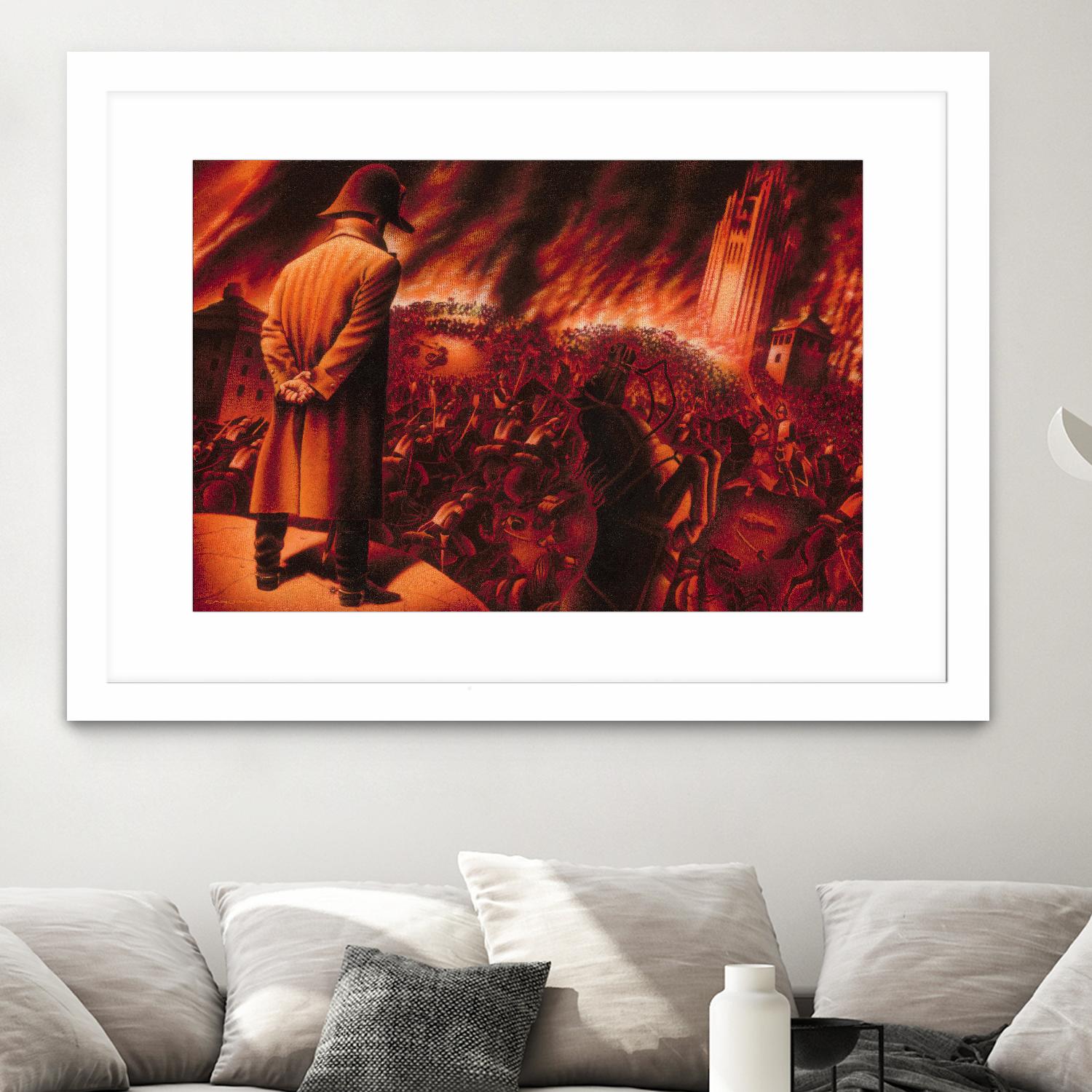 Ira Imperatoris by Alain Cardinal on GIANT ART - red figurative napoleon